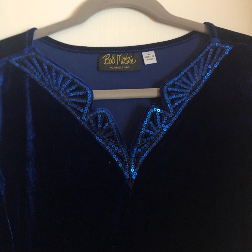 Black Bob Mackie embroidered jacket size large.